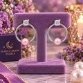 Sparkle Pearl Hoop Earrings