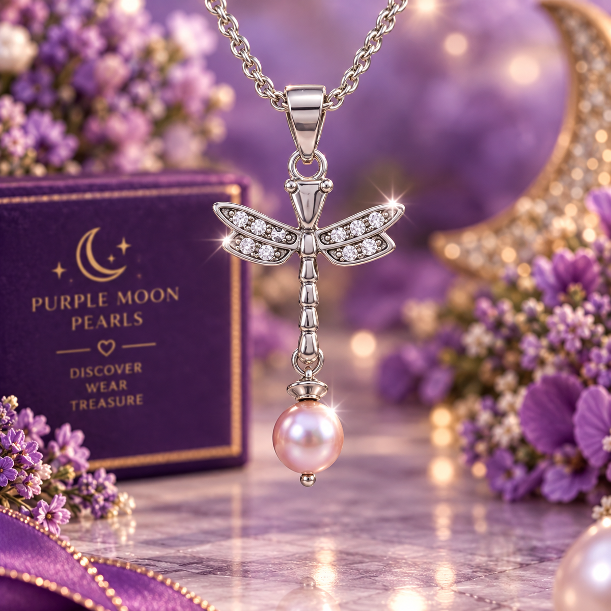Dragonfly Dreams Pearl Pendant