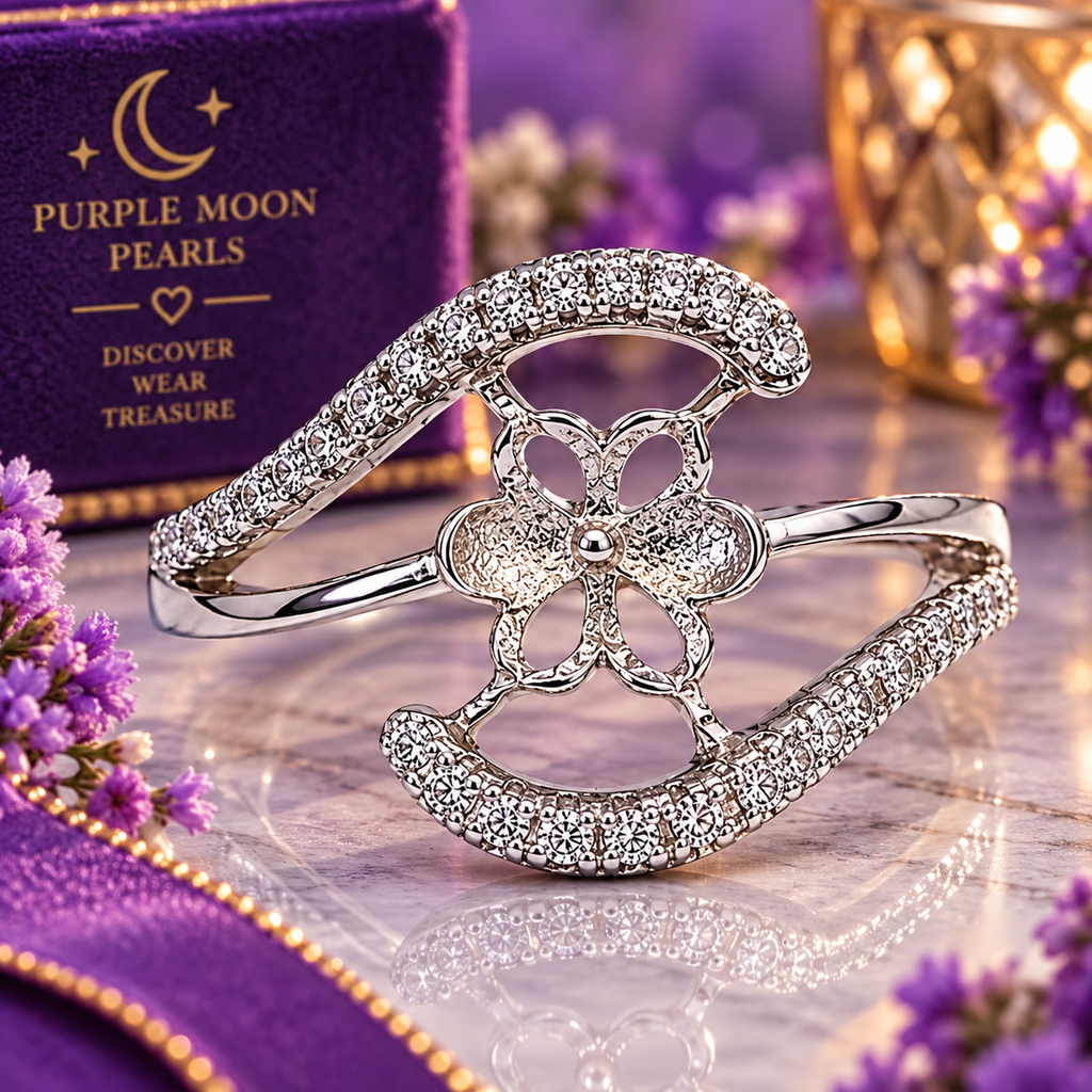 Edison Embrace Adjustable Pearl Ring
