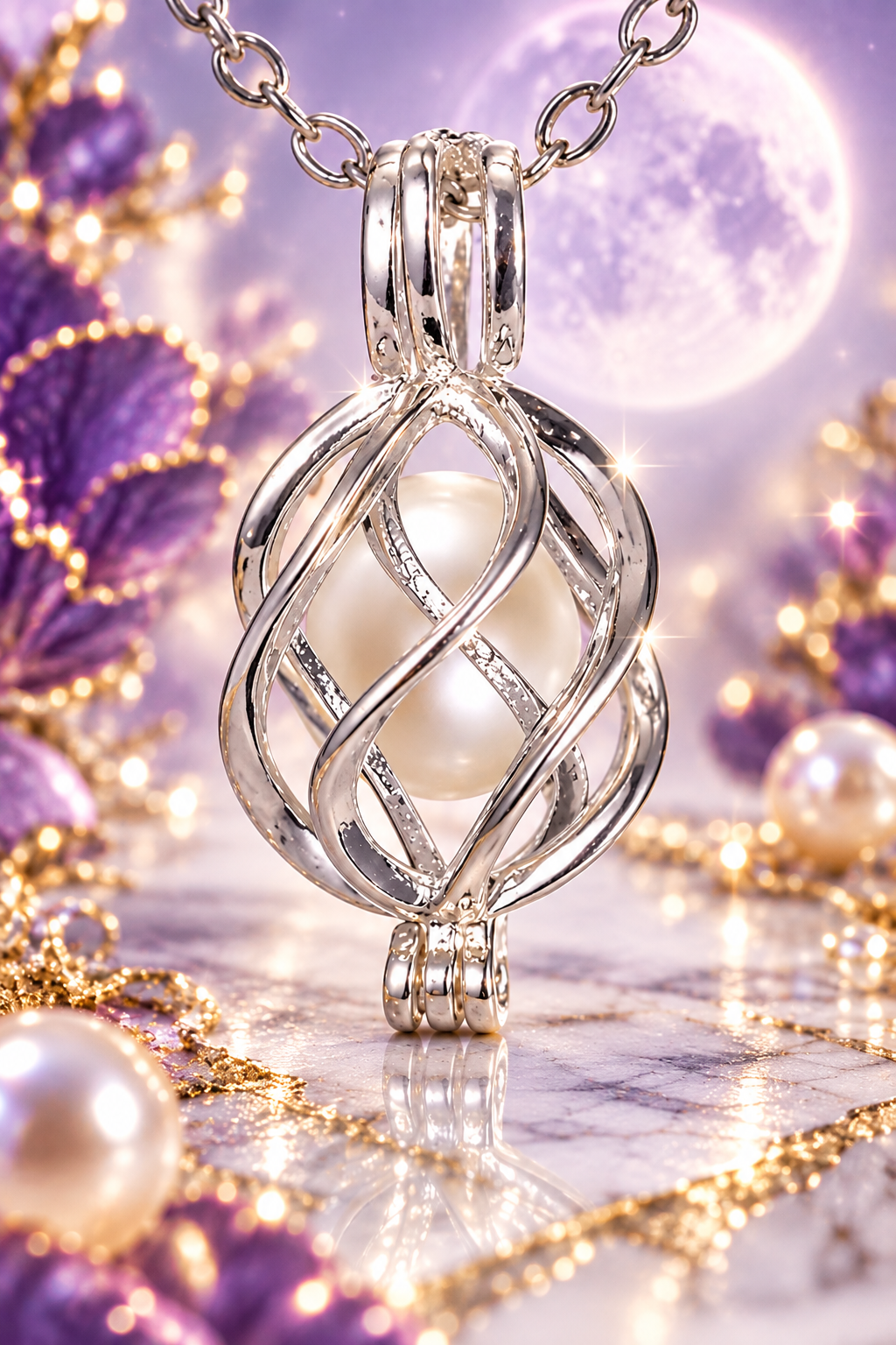 Simple Twist Cage Pendant