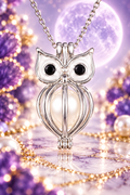 Silver Plated Owl Pendant