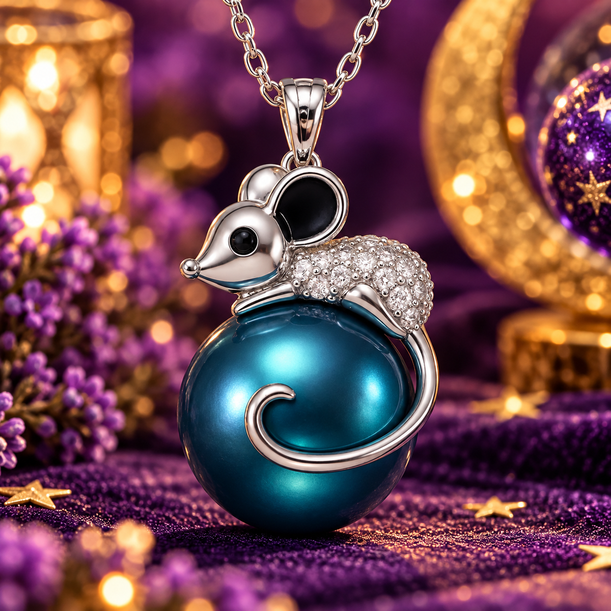 Over the Moon Mouse Pendant