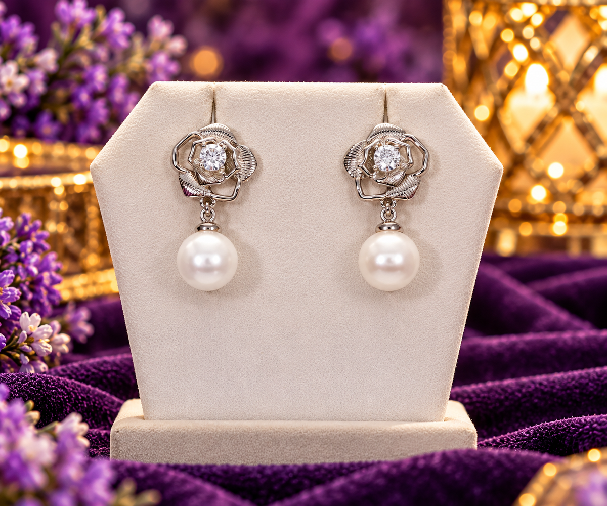 Rose Petal Earrings